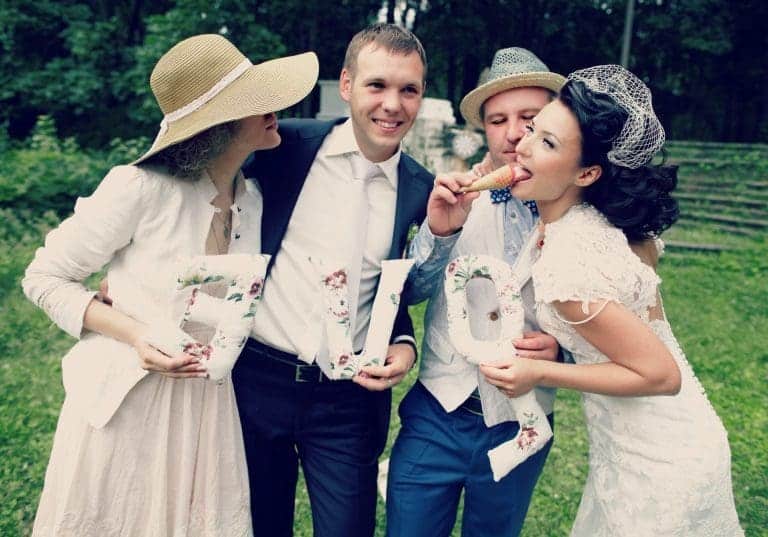 wedding guest and ice cream