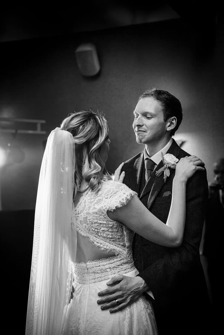 Nottingham wedding photographer - great songs for first dance, photo of bride and groom