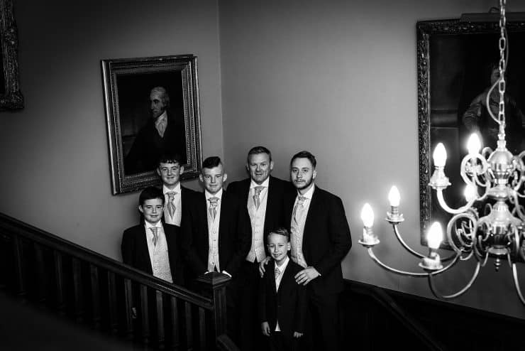 groomsmen at the quorn country house in leicester