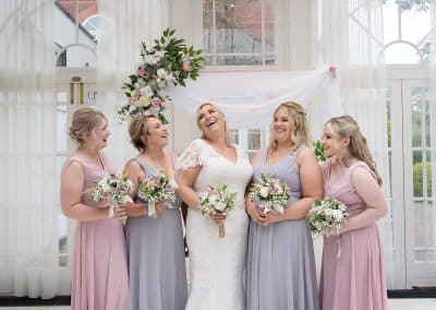 silly bridal party at the quorn country house in leicester