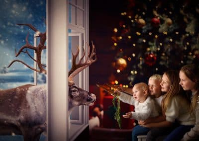 digital composite photo Christmas mini sessions at mansfield nottingham