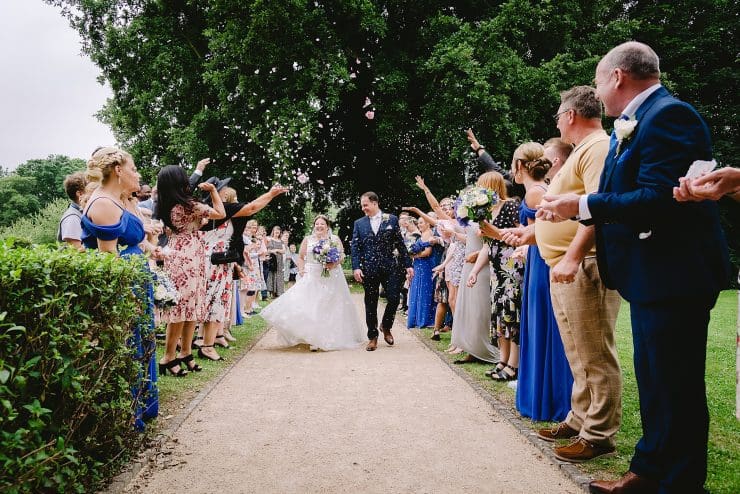 Nottingham wedding photographer - the much loved confetti shoot at colwick hall