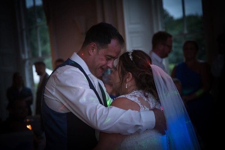 first dance from the bride and groom at Colwick hall nottingham