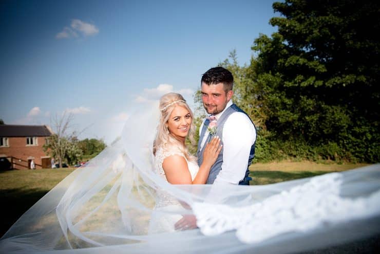 beautiful portrait photos of the bride and groom at the white hart moorwood hotel nottingham