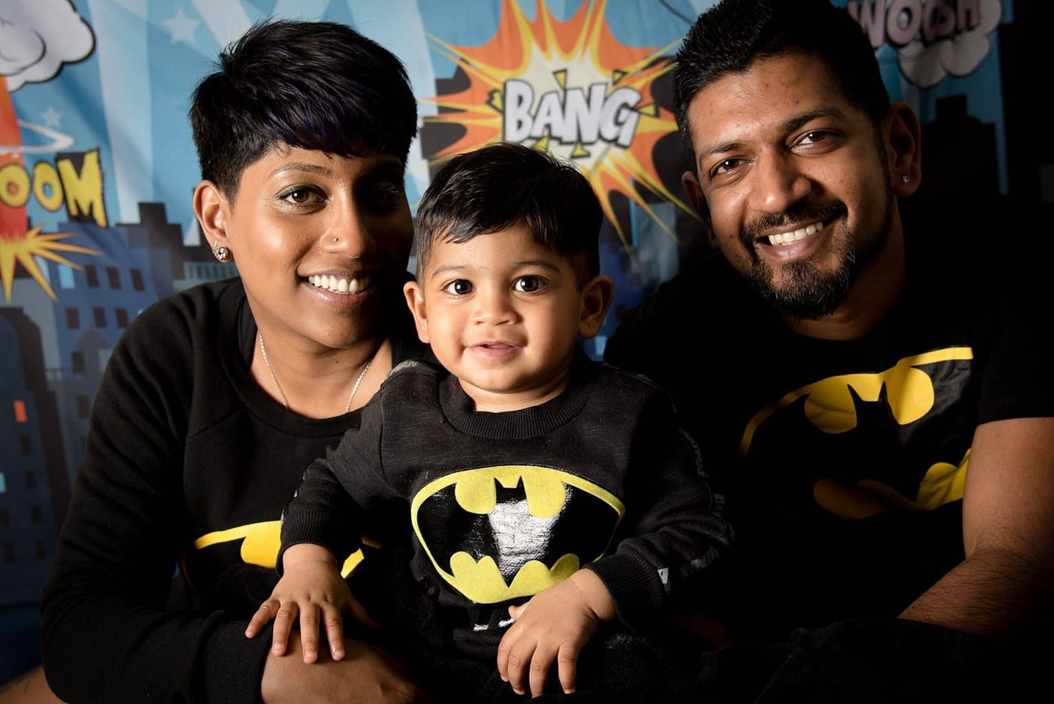 stunning family of three