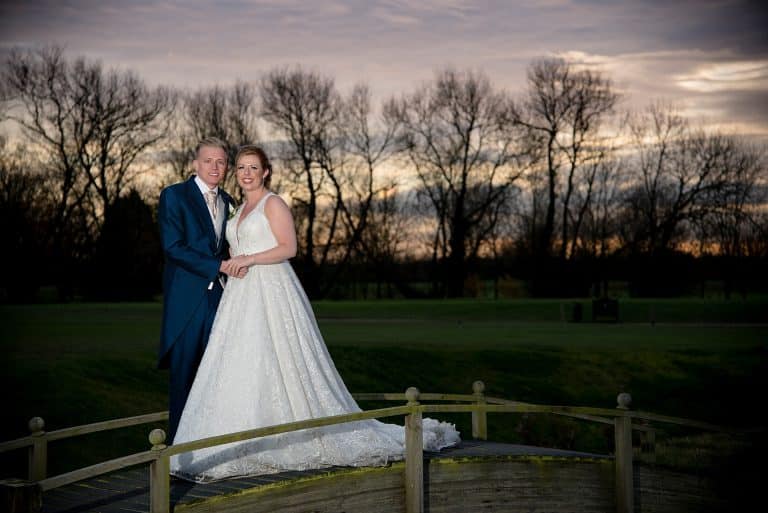 gorgeous couple at The nottinghamshire golf course in nottingham
