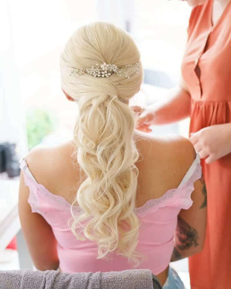 bridal hair - nottingham wedding photographer