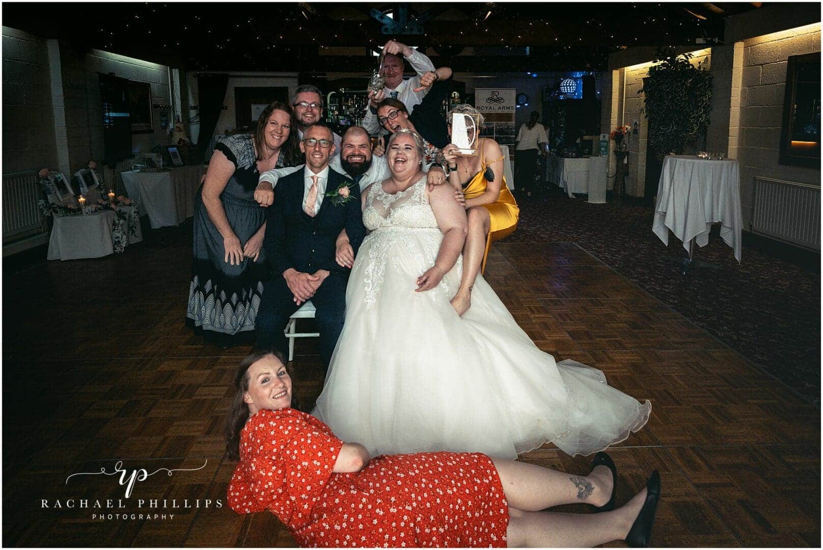 funny photos of the brides, groom and their guests