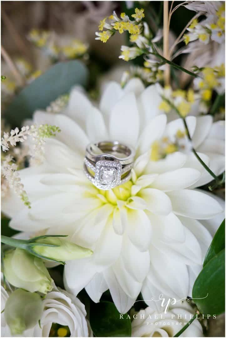 bridal Rings on a flower