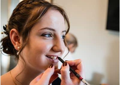 make up being done by blush moments at cockliffe country house
